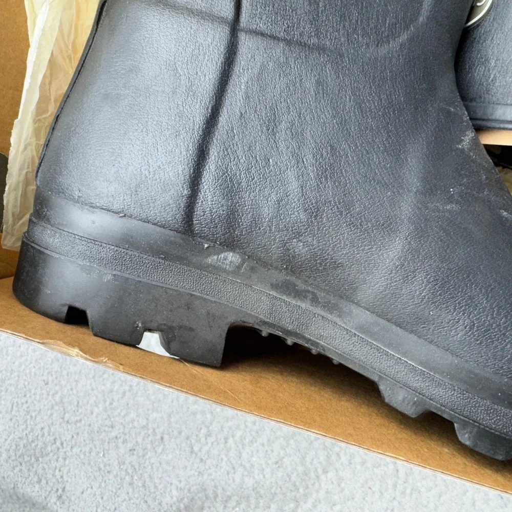 Le Chameau Vierzon M Boots Mens 11.5 Black Rubber Waterproof Rain Wellington